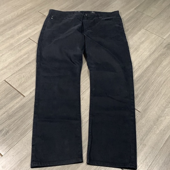 Ag Adriano Goldschmied “The Everett Slim Straight” Black Stretch 5 Pkt Style - Picture 5 of 10